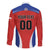 Custom Football Chile Football Family Matching Off The Shoulder Long Sleeve Dress and Hawaiian Shirt La Roja Go Champions