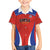 Custom Football Chile Football Family Matching Off The Shoulder Long Sleeve Dress and Hawaiian Shirt La Roja Go Champions