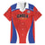 Custom Football Chile Football Family Matching Off Shoulder Short Dress and Hawaiian Shirt La Roja Go Champions