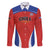 Custom Football Chile Football Family Matching Puletasi and Hawaiian Shirt La Roja Go Champions