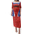 Custom Football Chile Football Family Matching Puletasi and Hawaiian Shirt La Roja Go Champions