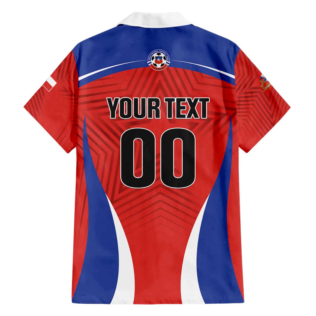 Custom Football Chile Football Family Matching Short Sleeve Bodycon Dress and Hawaiian Shirt La Roja Go Champions