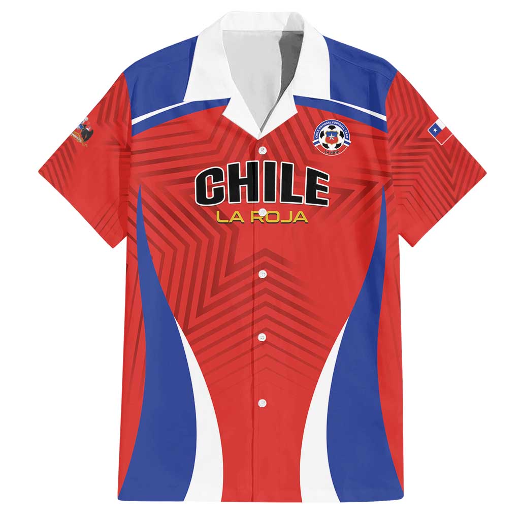 Custom Football Chile Football Hawaiian Shirt La Roja Go Champions