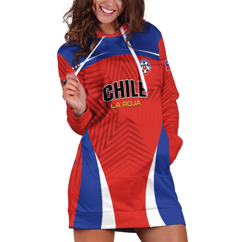 Custom Football Chile Football Hoodie Dress La Roja Go Champions