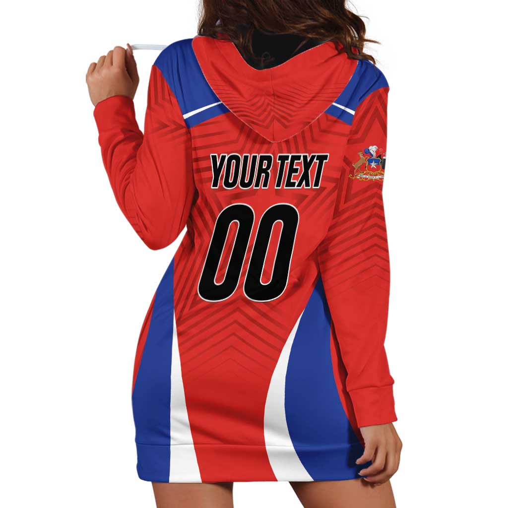 Custom Football Chile Football Hoodie Dress La Roja Go Champions