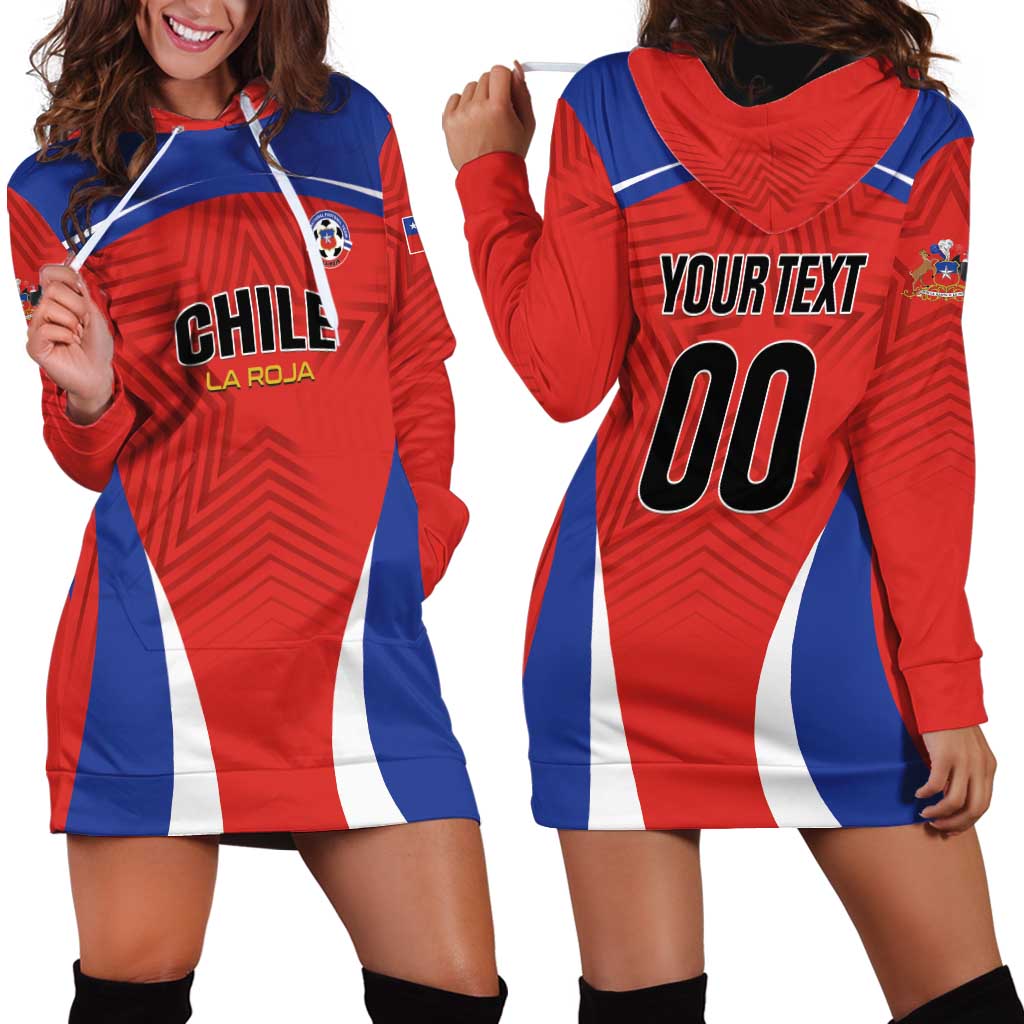 Custom Football Chile Football Hoodie Dress La Roja Go Champions