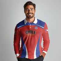 Custom Football Chile Football Long Sleeve Polo Shirt La Roja Go Champions