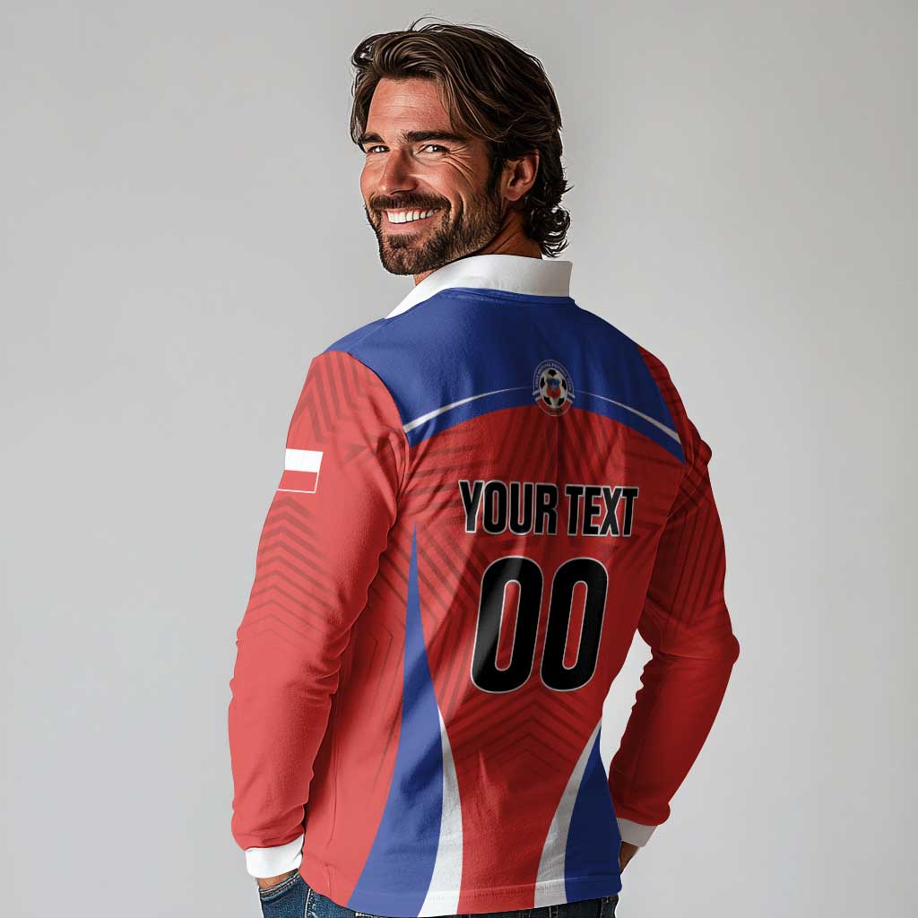Custom Football Chile Football Long Sleeve Polo Shirt La Roja Go Champions