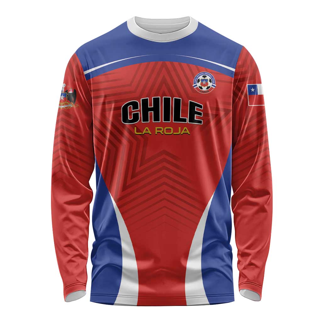 Custom Football Chile Football Long Sleeve Shirt La Roja Go Champions