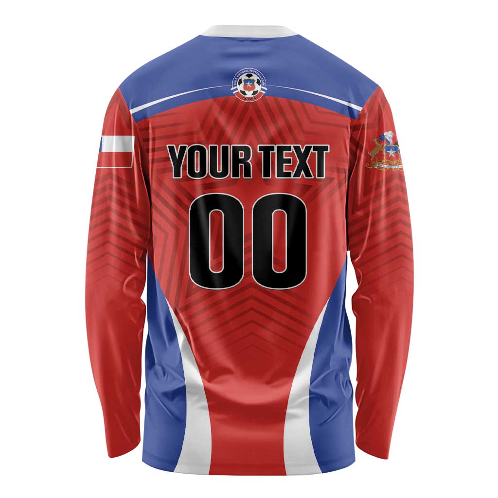 Custom Football Chile Football Long Sleeve Shirt La Roja Go Champions