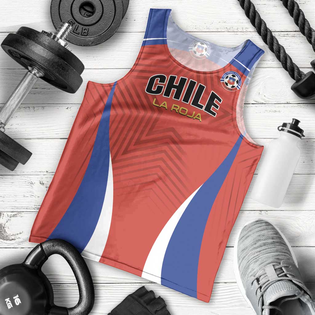 Custom Football Chile Football Men Tank Top La Roja Go Champions