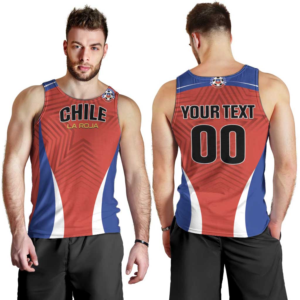 Custom Football Chile Football Men Tank Top La Roja Go Champions