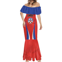 Custom Football Chile Football Mermaid Dress La Roja Go Champions
