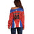 Custom Football Chile Football Off Shoulder Sweater La Roja Go Champions