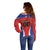 Custom Football Chile Football Off Shoulder Sweater La Roja Go Champions