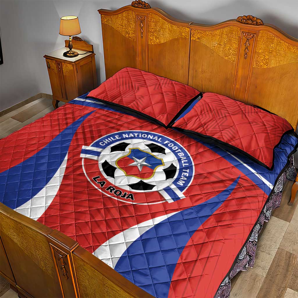 Football Chile Football Quilt Bed Set La Roja Go Champions