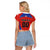 Custom Football Chile Football Raglan Cropped T Shirt La Roja Go Champions