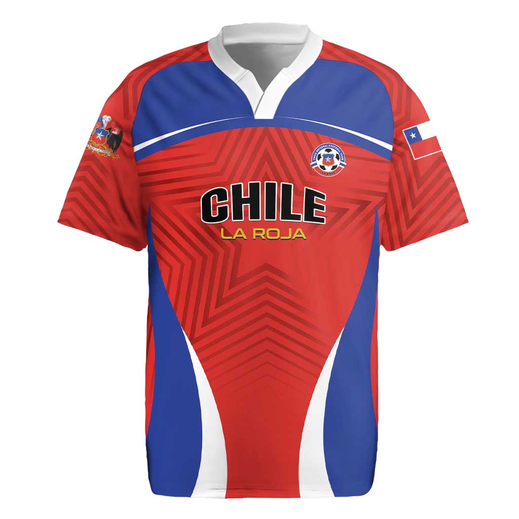 Custom Football Chile Football Rugby Jersey La Roja Go Champions