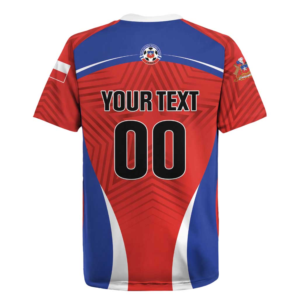 Custom Football Chile Football Rugby Jersey La Roja Go Champions