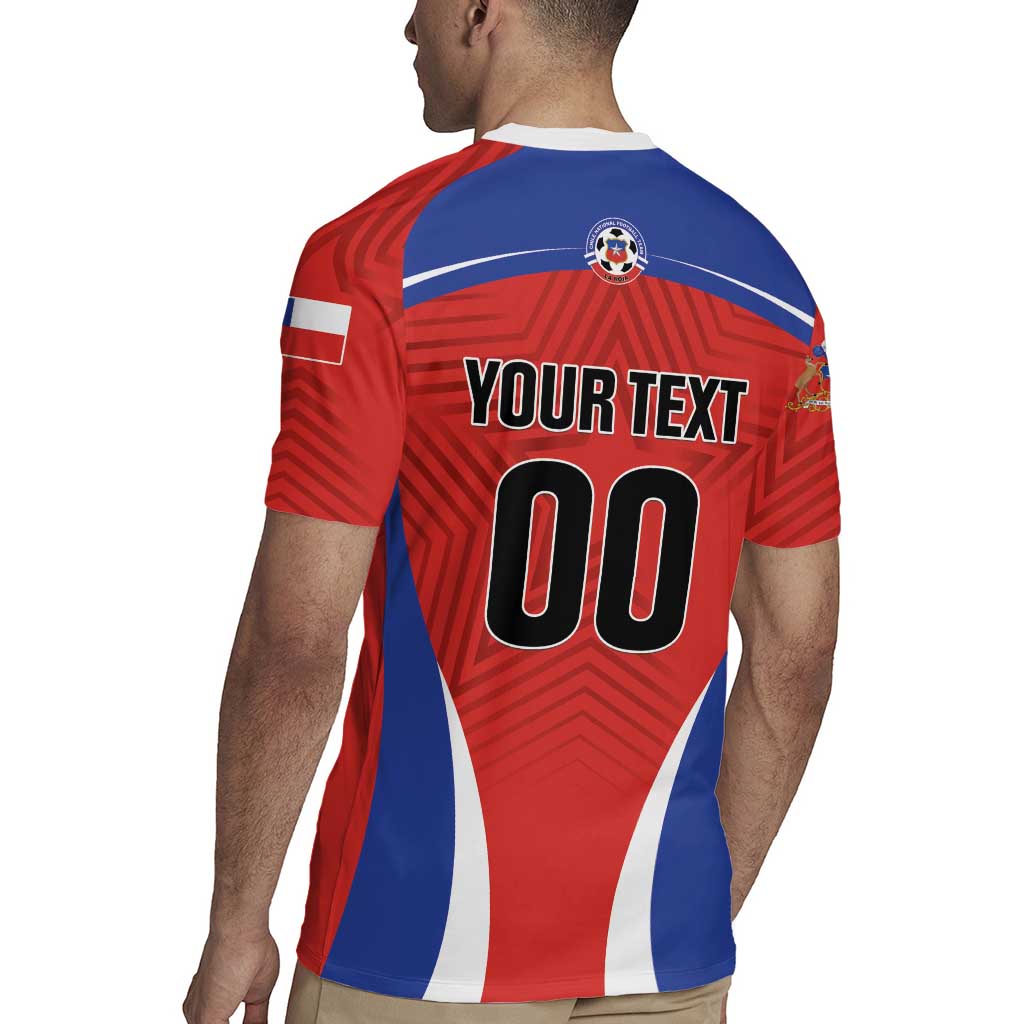 Custom Football Chile Football Rugby Jersey La Roja Go Champions
