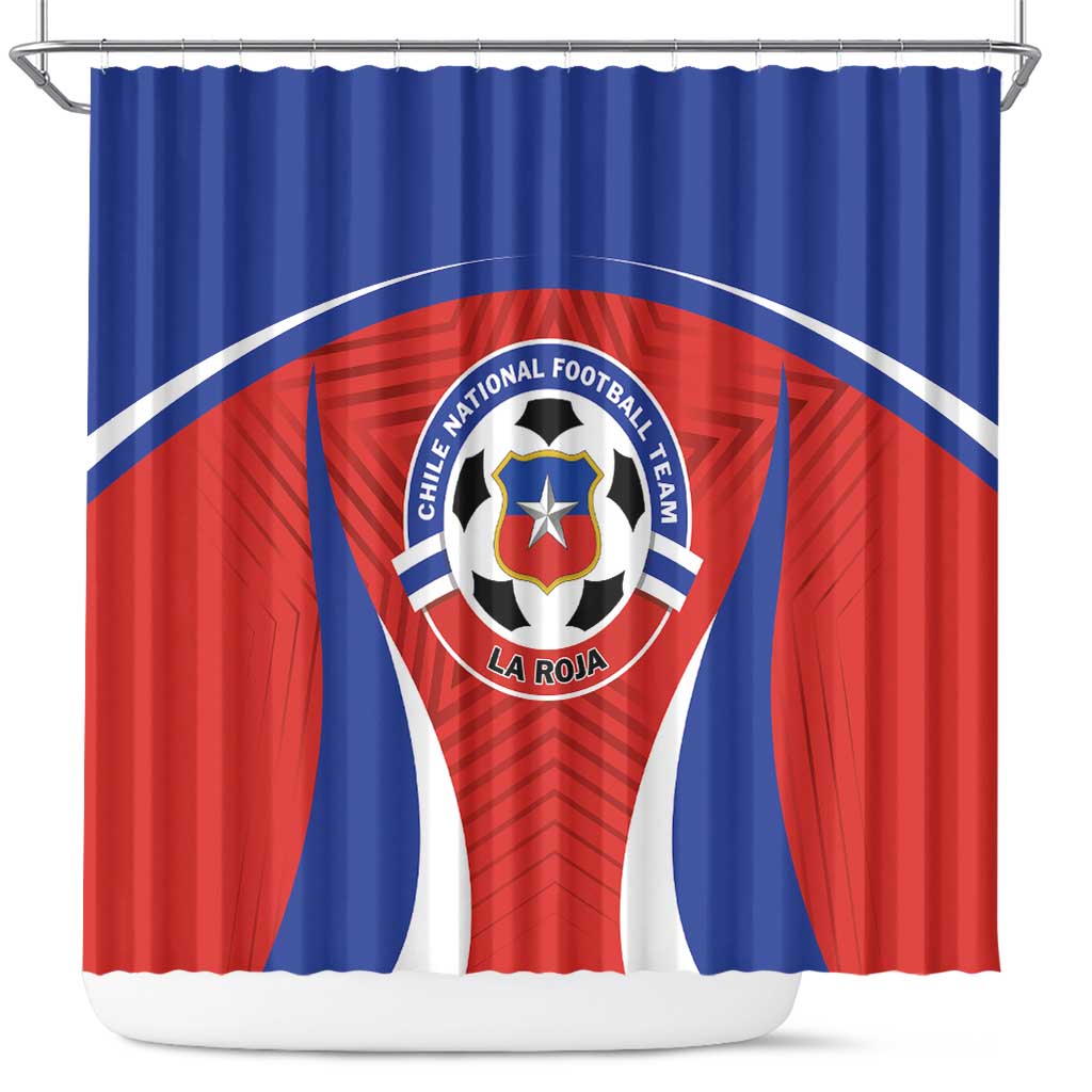 Football Chile Football Shower Curtain La Roja Go Champions