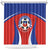 Football Chile Football Shower Curtain La Roja Go Champions