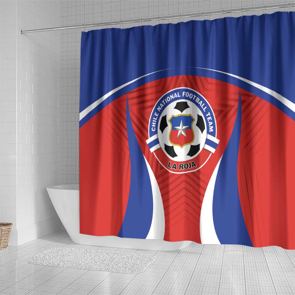 Football Chile Football Shower Curtain La Roja Go Champions