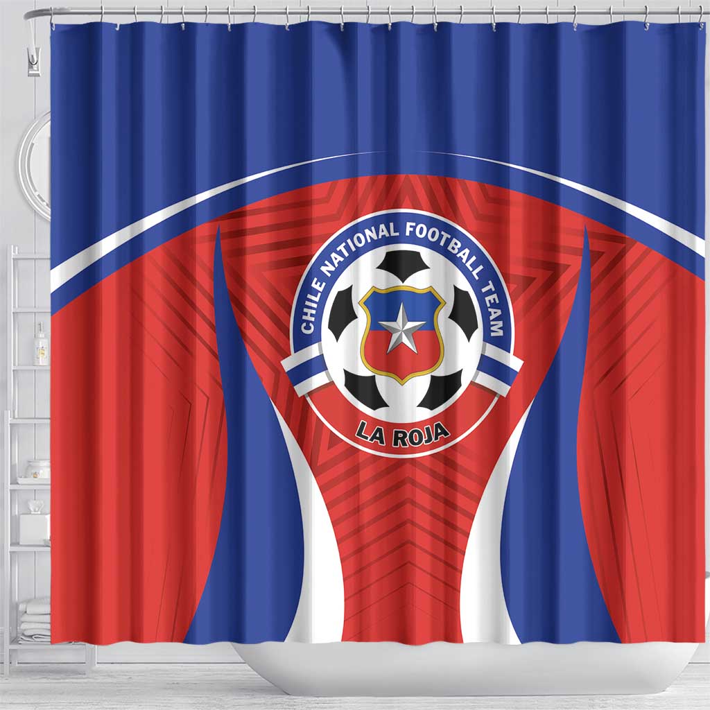 Football Chile Football Shower Curtain La Roja Go Champions
