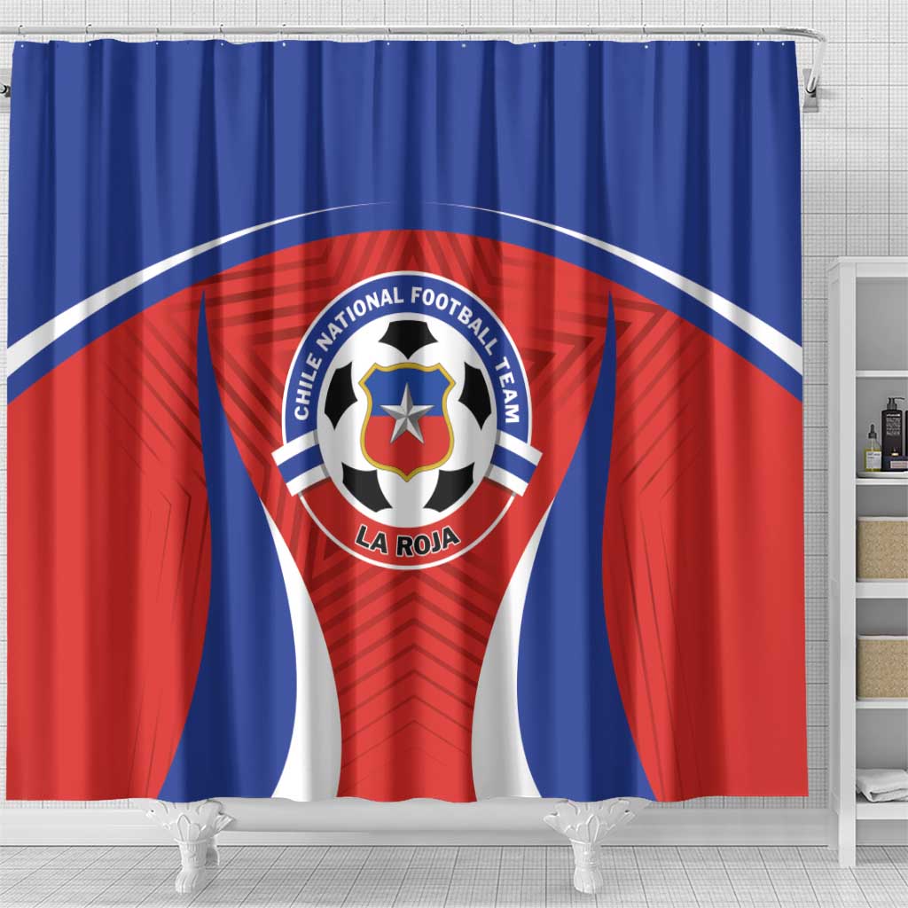 Football Chile Football Shower Curtain La Roja Go Champions