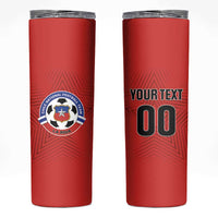 Custom Football Chile Football Skinny Tumbler La Roja Go Champions