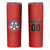 Custom Football Chile Football Skinny Tumbler La Roja Go Champions