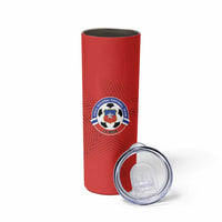 Custom Football Chile Football Skinny Tumbler La Roja Go Champions