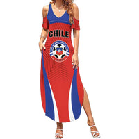 Custom Football Chile Football Summer Maxi Dress La Roja Go Champions