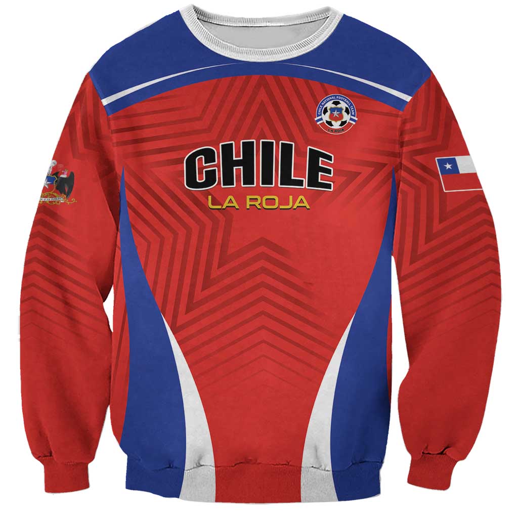 Custom Football Chile Football Sweatshirt La Roja Go Champions