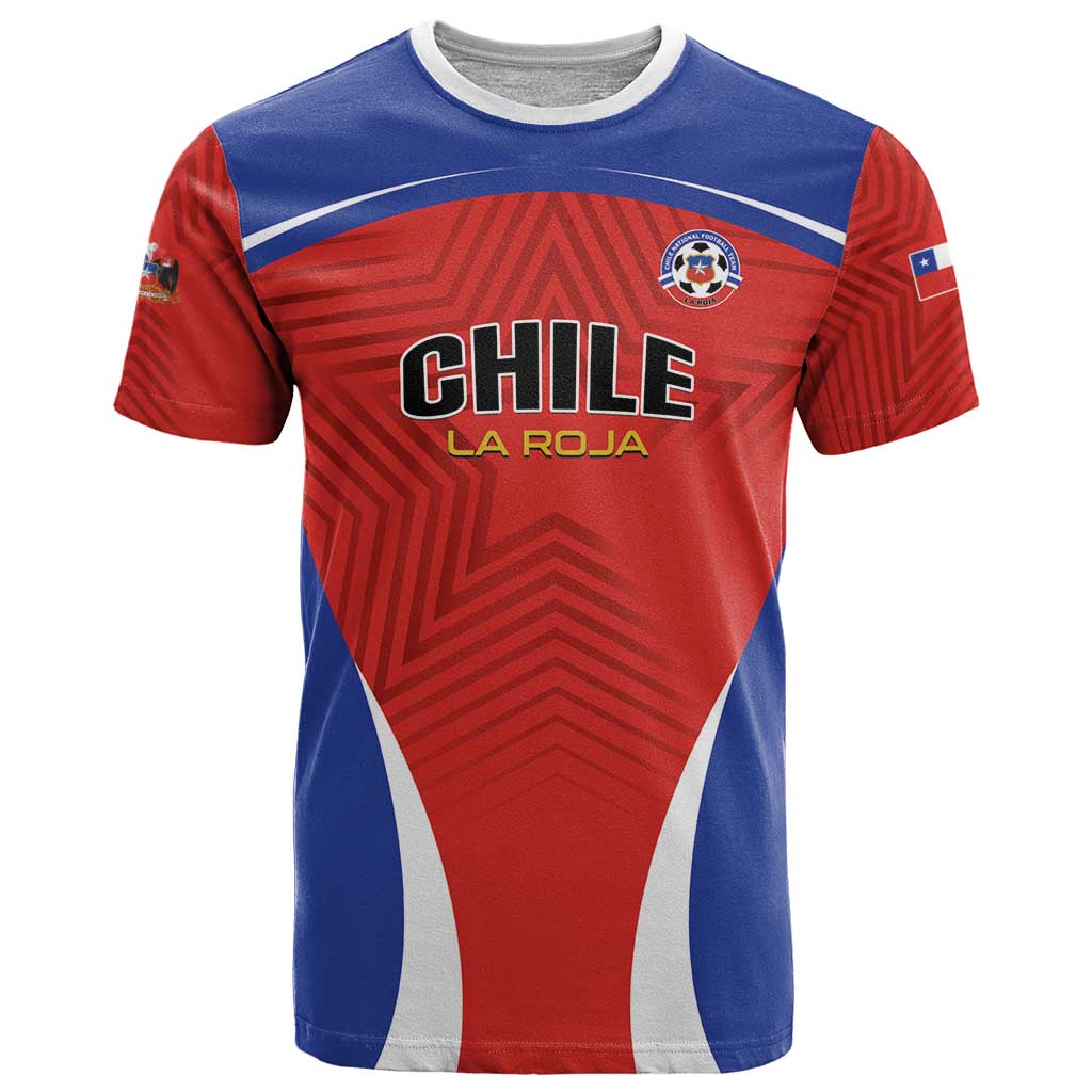 Custom Football Chile Football T Shirt La Roja Go Champions