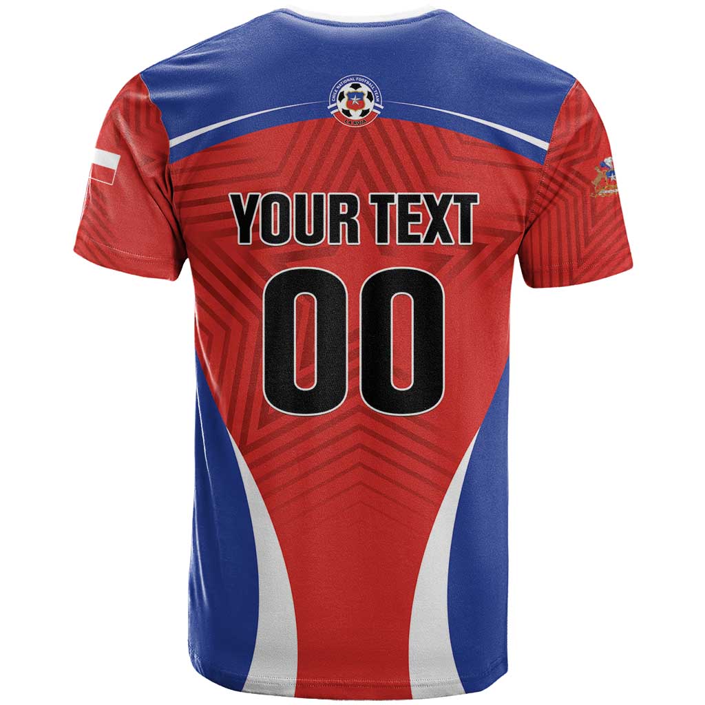 Custom Football Chile Football T Shirt La Roja Go Champions