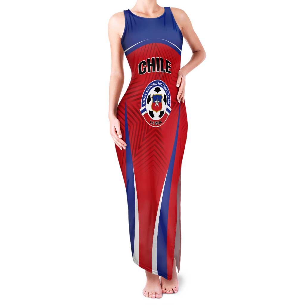 Custom Football Chile Football Tank Maxi Dress La Roja Go Champions