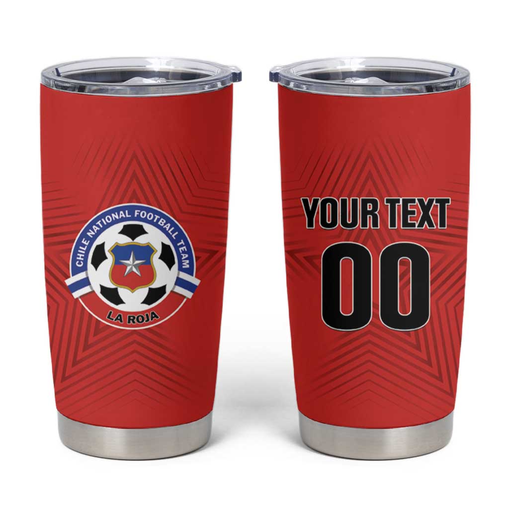 Custom Football Chile Football Tumbler Cup La Roja Go Champions