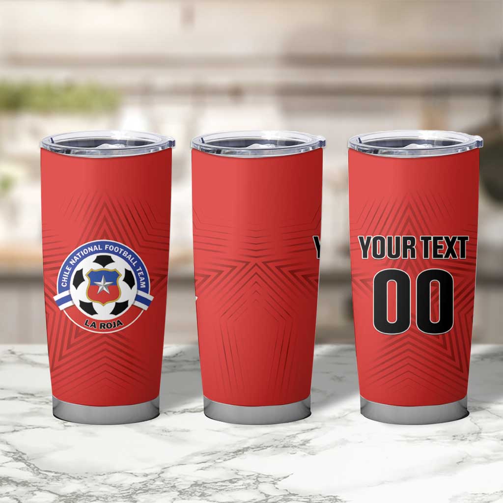 Custom Football Chile Football Tumbler Cup La Roja Go Champions