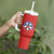 Custom Football Chile Football Tumbler With Handle La Roja Go Champions