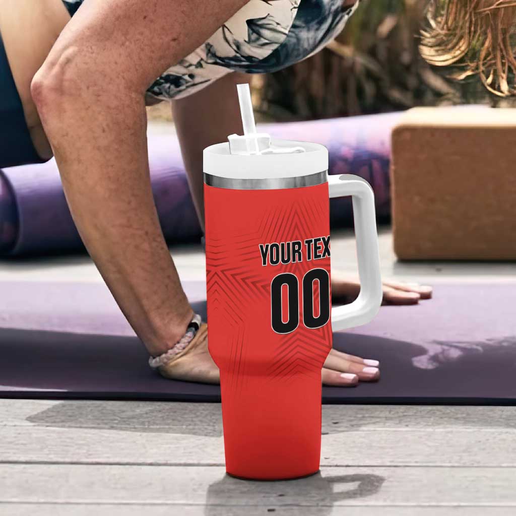 Custom Football Chile Football Tumbler With Handle La Roja Go Champions