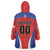 Custom Football Chile Football Wearable Blanket Hoodie La Roja Go Champions