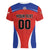 Custom Football Chile Football Women V-Neck T-Shirt La Roja Go Champions