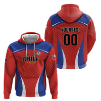 Custom Football Chile Football Zip Hoodie La Roja Go Champions