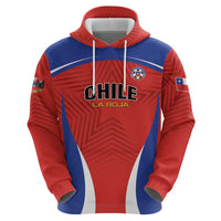 Custom Football Chile Football Zip Hoodie La Roja Go Champions