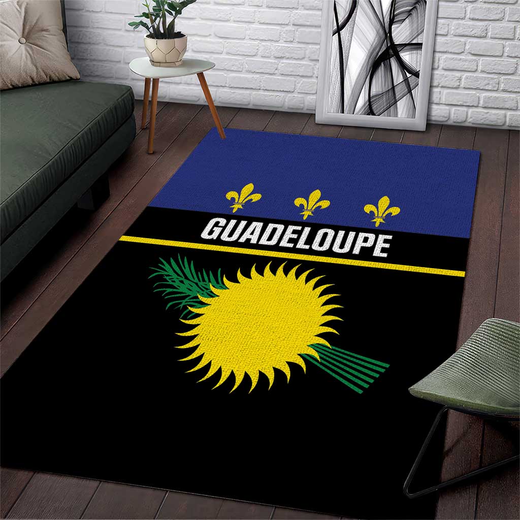 Guadeloupe Area Rug Rejyon Gwadloup Black Version