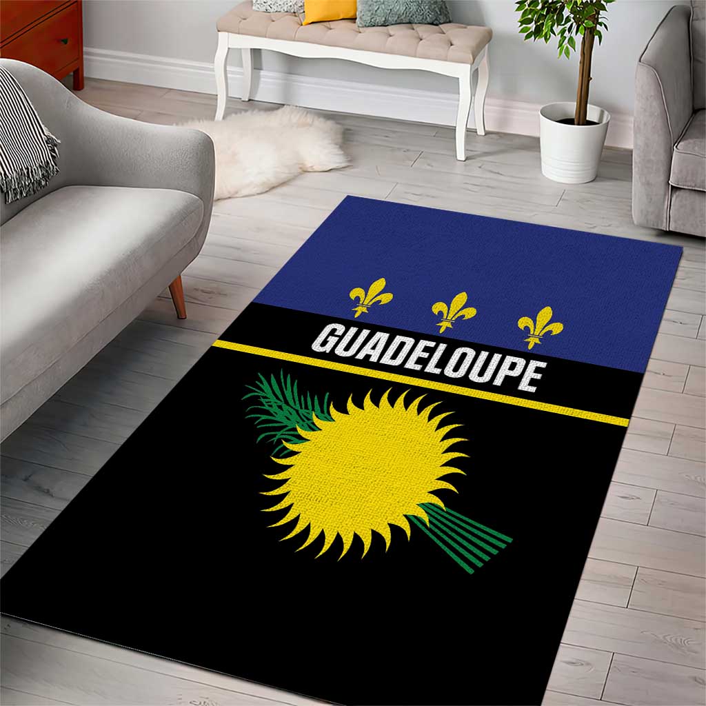 Guadeloupe Area Rug Rejyon Gwadloup Black Version