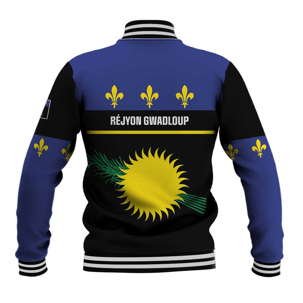 Guadeloupe Baseball Jacket Rejyon Gwadloup Black Version