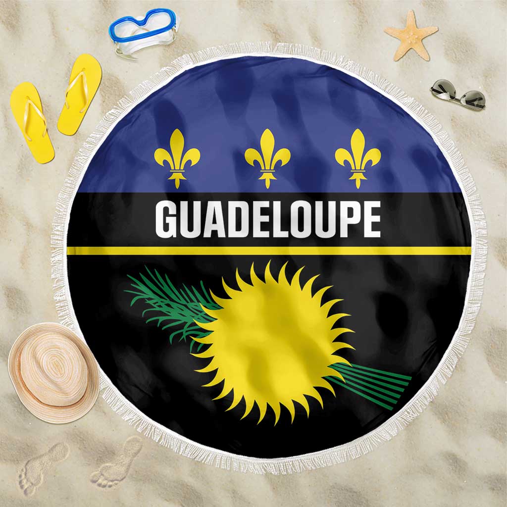 Guadeloupe Beach Blanket Rejyon Gwadloup Black Version
