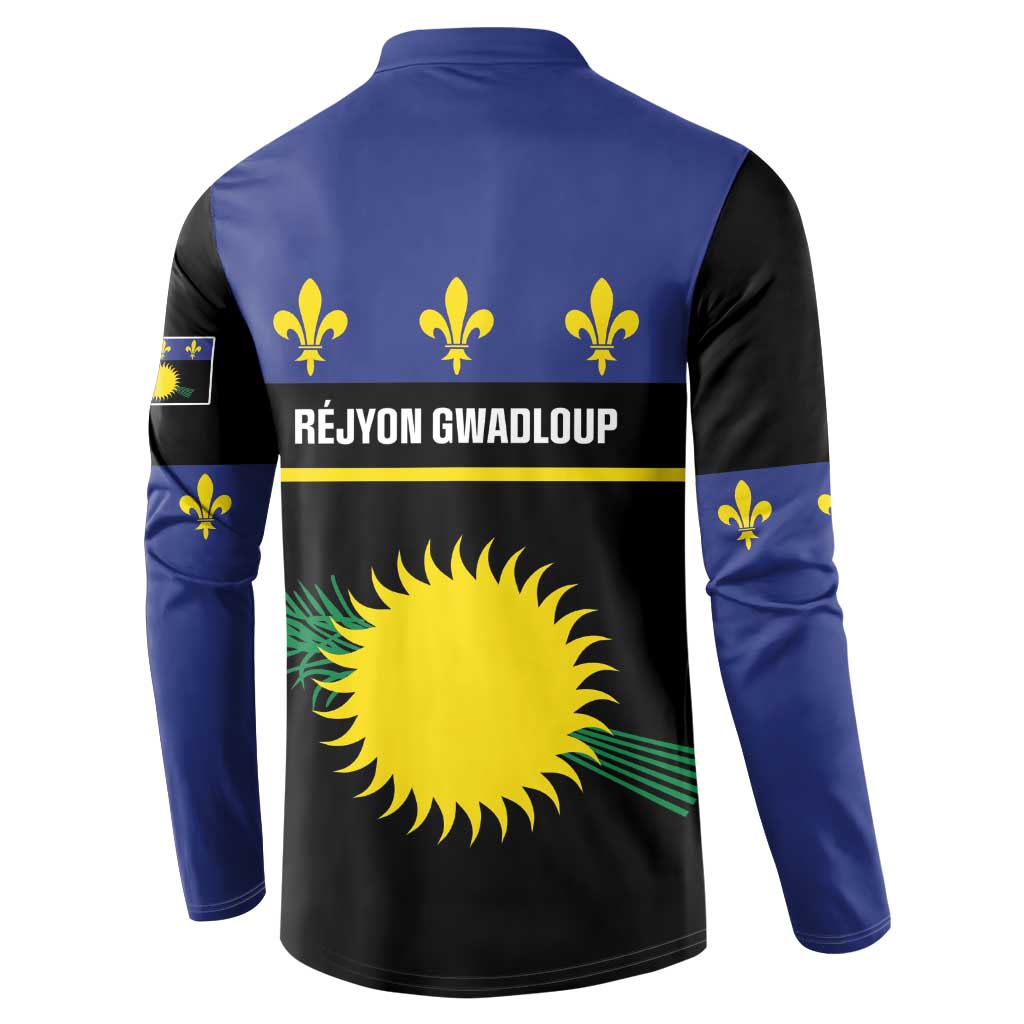 Guadeloupe Button Sweatshirt Rejyon Gwadloup Black Version